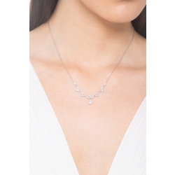 Collier mit Diamanten 750er Weißgold 2