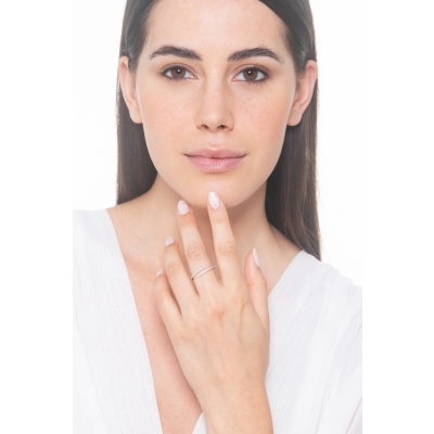 Designer Ring TOI ET MOI aus Weißgold 18K mit Brillanten