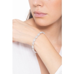 Armband 750er Weißgold mit Tropfen aus Diamanten  2