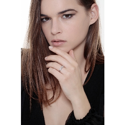 Diamantring Weißgold 750