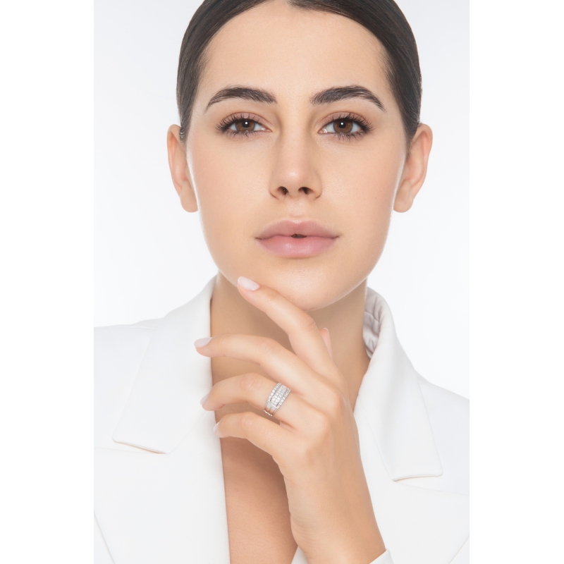 Bandring mit Diamanten Weißgold  Bandring mit Diamanten Weißgold