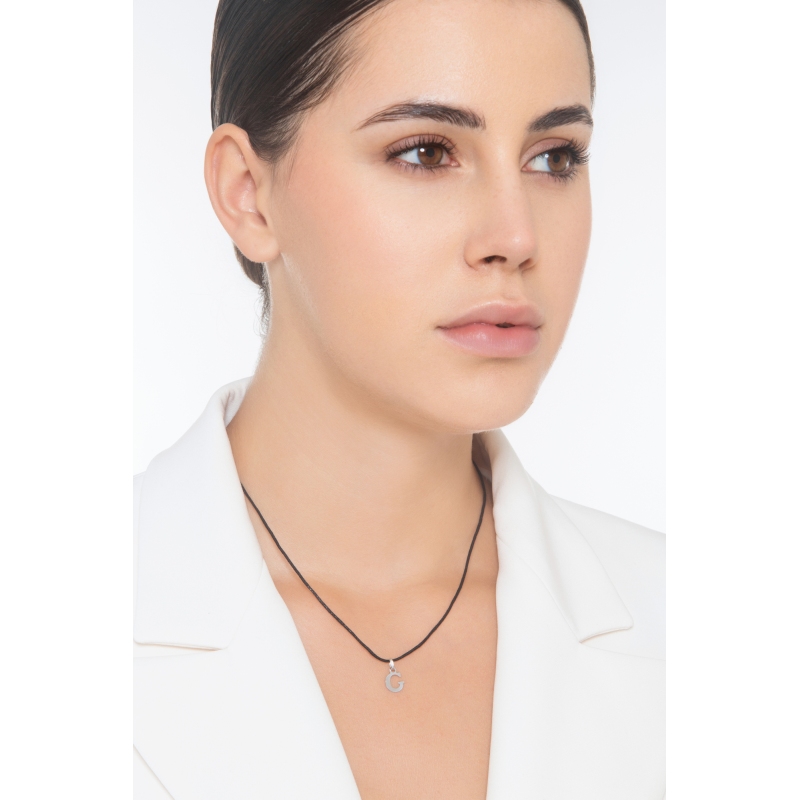 Anhänger Buchstabe G Weißgold 18K