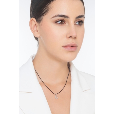 Anhänger Buchstabe G Weißgold 18K