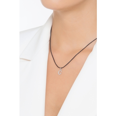 Anhänger Buchstabe G Weißgold 18K