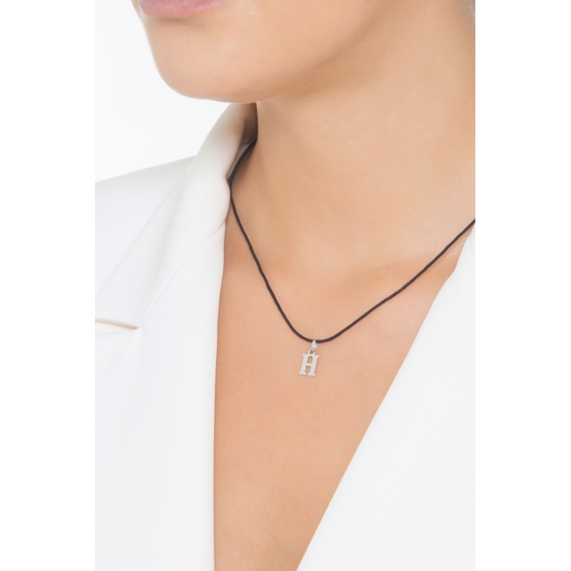 Anhänger Buchstabe H Weißgold 18K