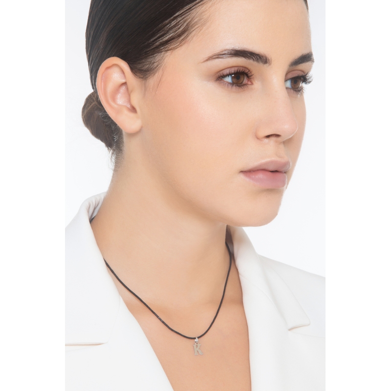 Anhänger Buchstabe K Weißgold 18K Anhänger Buchstabe K Weißgold 18K