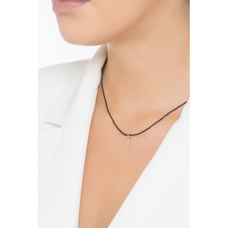 Anhänger Buchstabe L Weißgold 18K