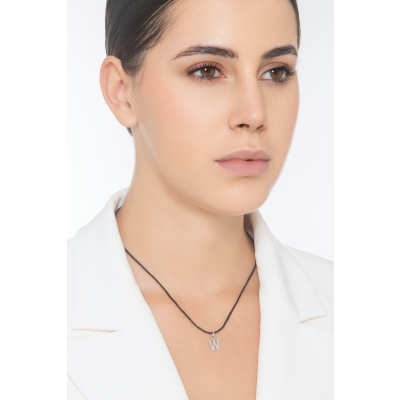 Anhänger Buchstabe W Weißgold 18K 
