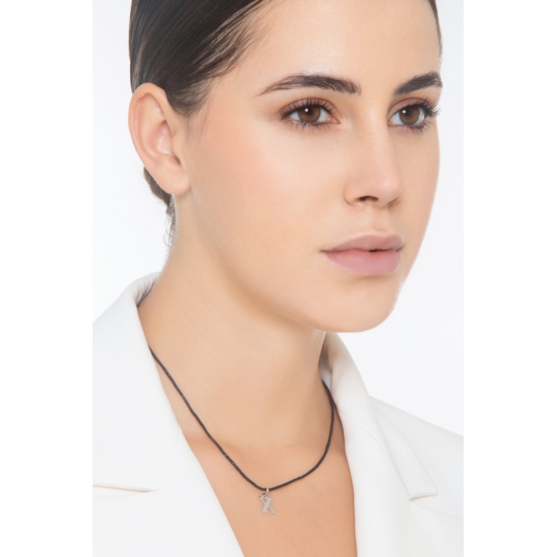 Anhänger Buchstabe X Weißgold 18K 