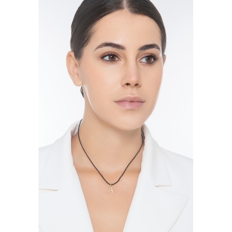 Anhänger Buchstabe A aus Gelbgold 18K 