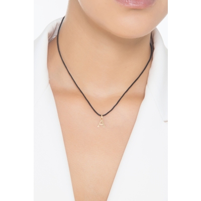 Anhänger Buchstabe A aus Gelbgold 18K 