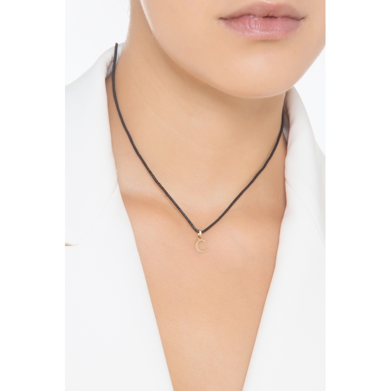 Gelbgold 750 Anhänger Buchstabe C