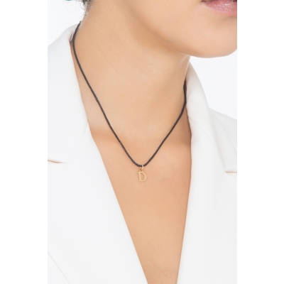 Buchstaben Anhänger D aus Gelbgold 18K