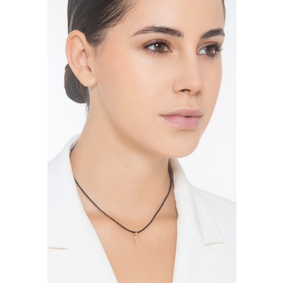 Buchstaben Anhänger J aus Gelbgold 18K