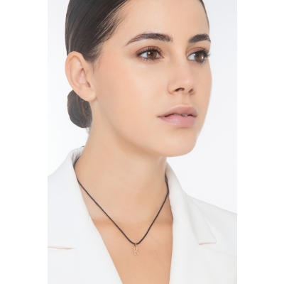 Buchstaben Anhänger K aus Gelbgold 18K