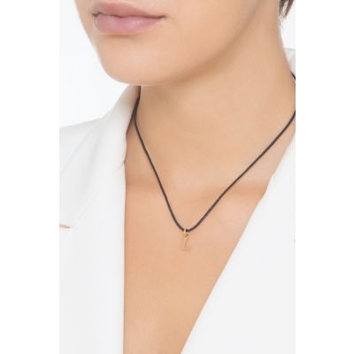 Anhänger Buchstabe L aus Gelbgold 18K