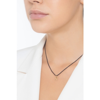 Gelbgold 18K Anhänger Buchstabe N