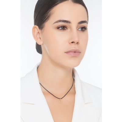 Buchstaben Anhänger O aus Gelbgold 18K