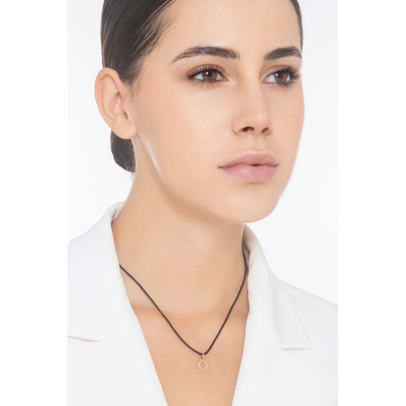 Gelbgold 18K Anhänger Buchstabe Q