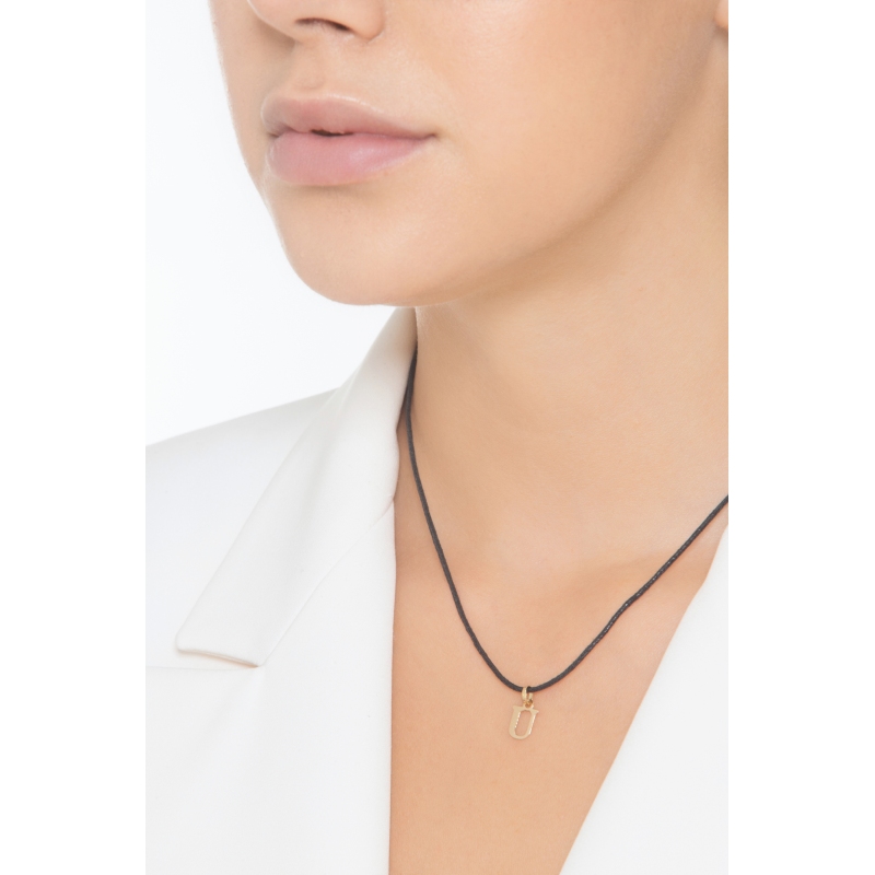 Buchstaben Anhänger U aus Gelbgold 18K Buchstaben Anhänger U aus Gelbgold 18K