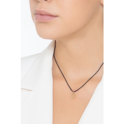 Anhänger Buchstabe W Gelbgold 750