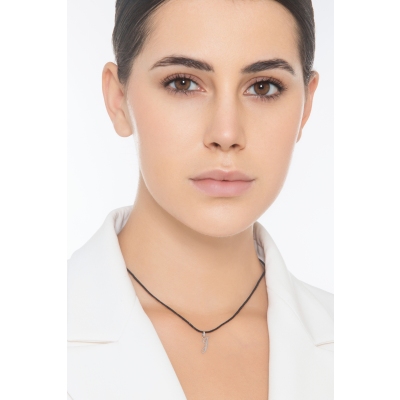 Buchstaben Anhänger J Weißgold 18K