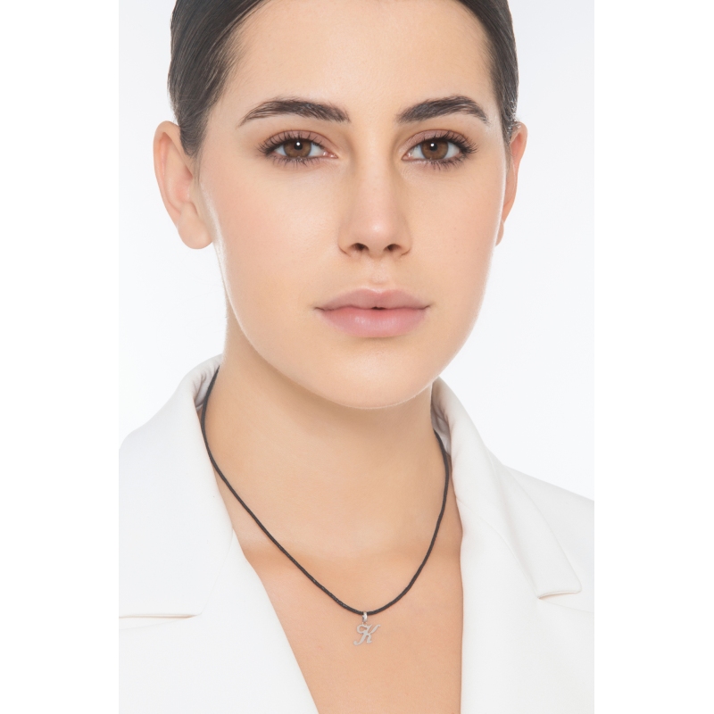 Buchstaben Anhänger K Weißgold 18K Buchstaben Anhänger K Weißgold 18K