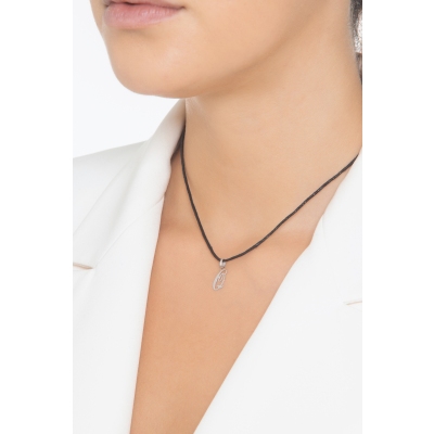 Weißgold 18K Anhänger Buchstabe Q