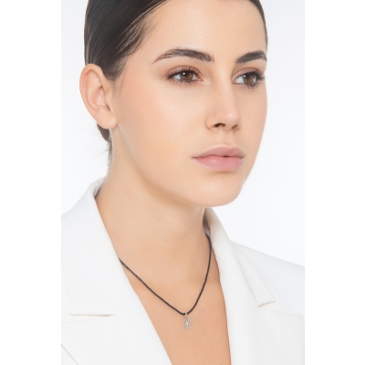 Weißgold 18K Anhänger Buchstabe R