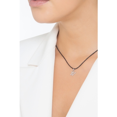 Weißgold 18K Buchstaben Anhänger U