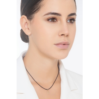 Gelbgold 18K Buchstaben Anhänger A 