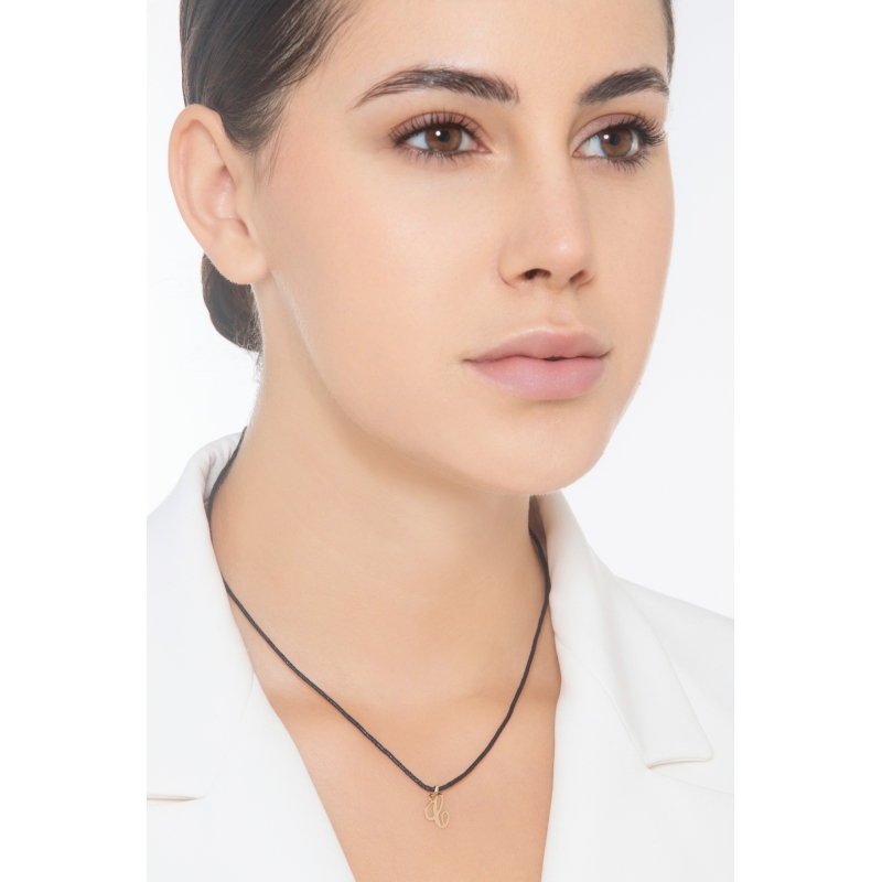 Buchstabe Anhänger C aus Gelbgold 750