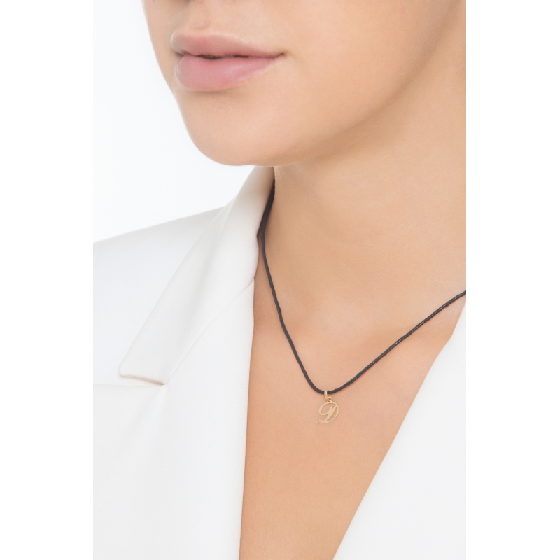 Anhänger Buchstabe D 750er Gelbgold