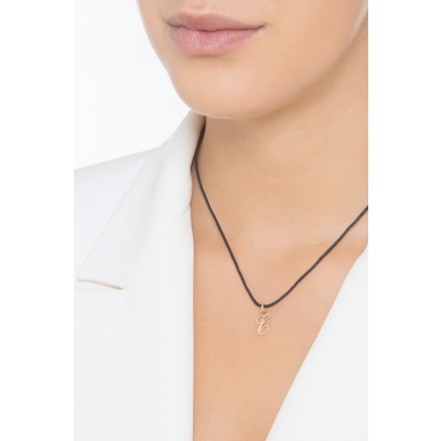 Buchstaben Anhänger E aus Gelbgold 18K