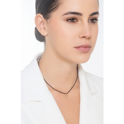 Buchstaben Anhänger M aus Gelbgold 18K