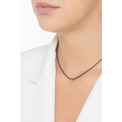 Buchstaben Anhänger M aus Gelbgold 18K