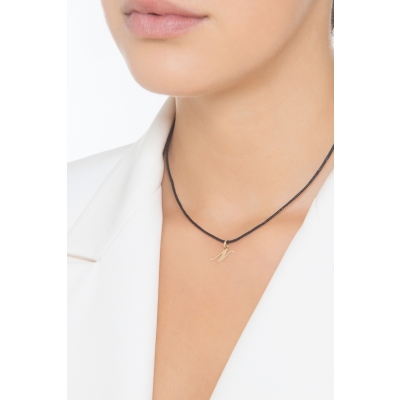 Buchstaben Anhänger N aus Gelbgold 750