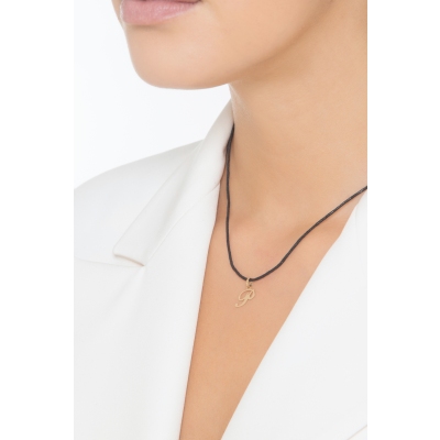 Buchstaben Anhänger P aus Gelbgold 750