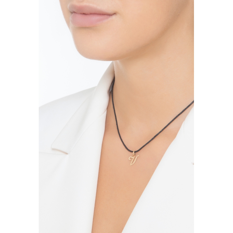 Anhänger Buchstabe V Gelbgold 18K 