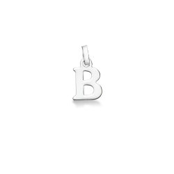 Anhänger Buchstabe B Weißgold 18K