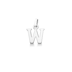 Anhänger Buchstabe W Weißgold 18K
