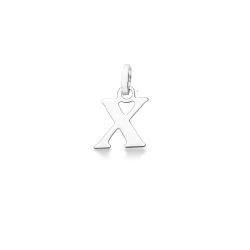 Anhänger Buchstabe X Weißgold 18K