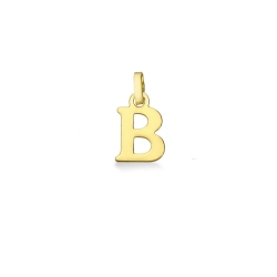 Buchstaben Anhänger B Gelbgold 18K