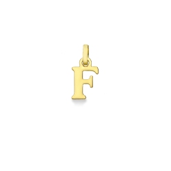 Buchstaben Anhänger F aus Gelbgold 18K