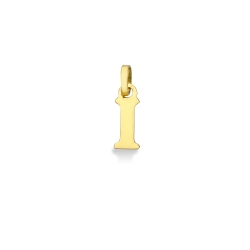 Buchstaben Anhänger I aus Gelbgold 18K