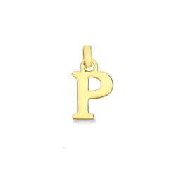 Gelbgold 18K Anhänger Buchstabe P