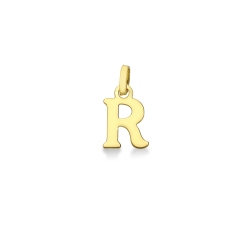 Anhänger Buchstabe R aus Gelbgold 18K