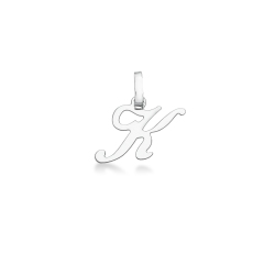 Buchstaben Anhänger K Weißgold 18K