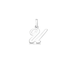 Weißgold 18K Buchstaben Anhänger U