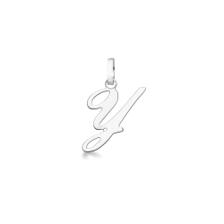 Buchstaben Anhänger Y Weißgold 18K